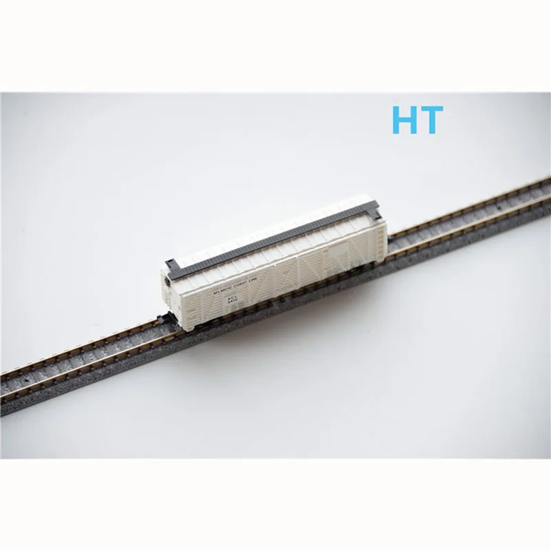 

Diecast N Scale 1/160 American 50 Feet MKT White Freight Boxcar Train Model Adult Classic Collection Sand Table Static Display