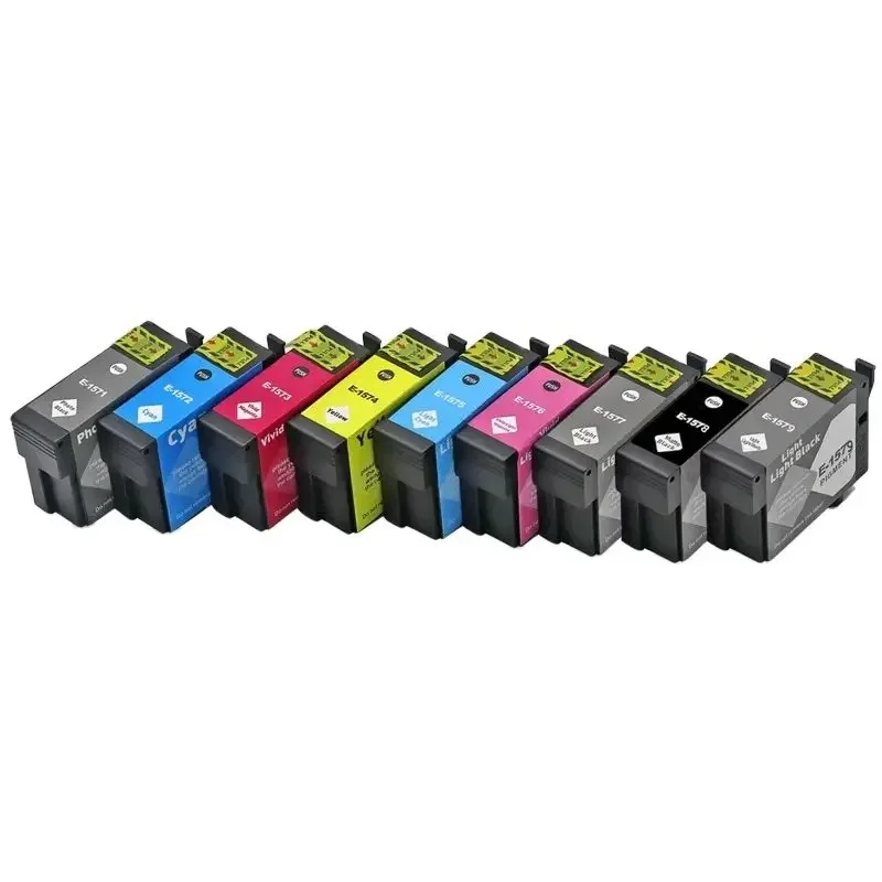 

T1571 T1572 T1573 T1574 T1575 T1576 T1577 T1578 T1579 Цветной совместимый картридж премиум-класса для принтеров Epson R3000