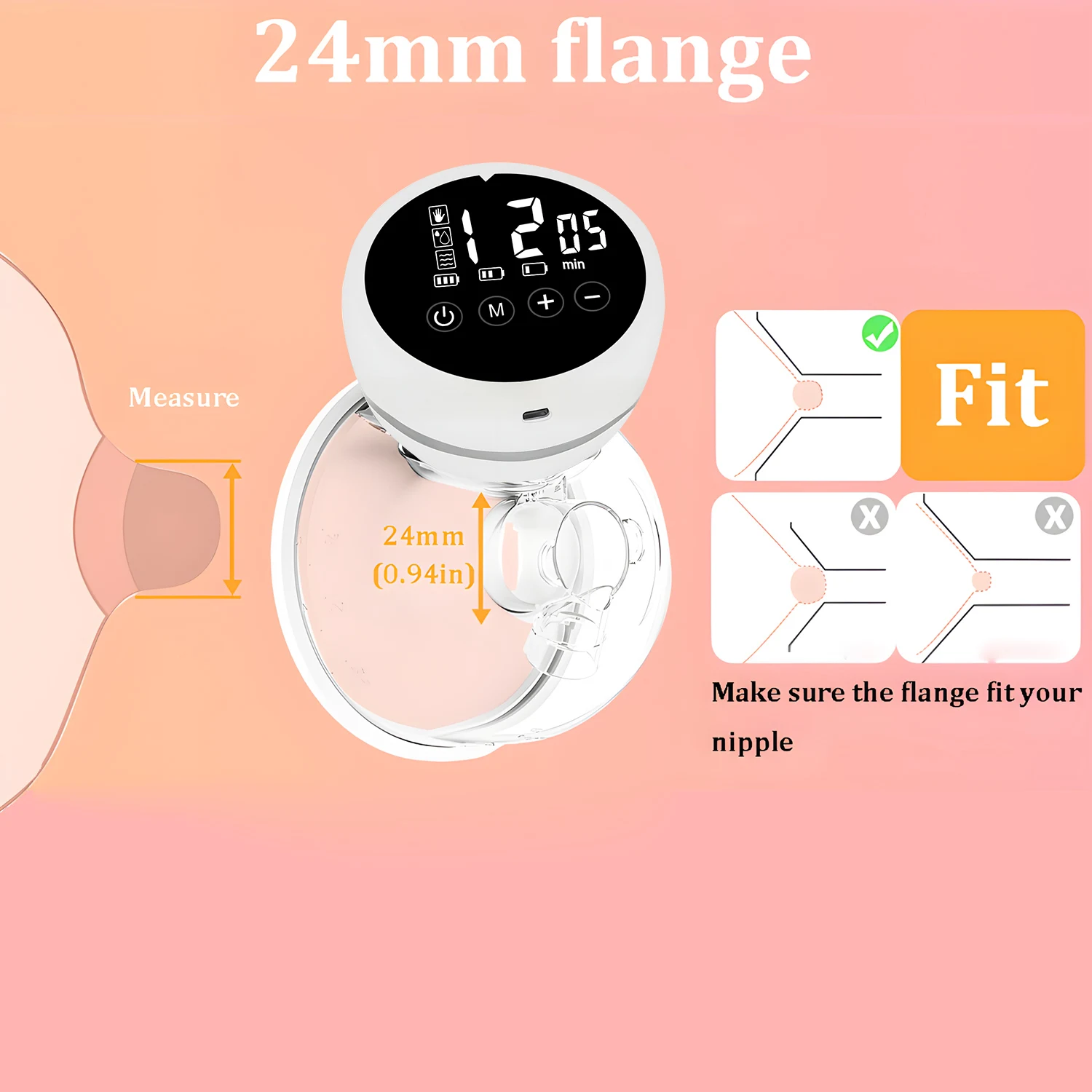 Wearable Breast Pump Electric Painless Double-sided Fully Automatic Integrated Hands-free Breast Collector Breastfeeding