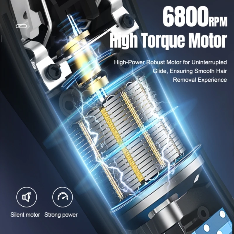 Pequeña herramienta afeitado eléctrica para viajes, adecuada para uso en seco y húmedo