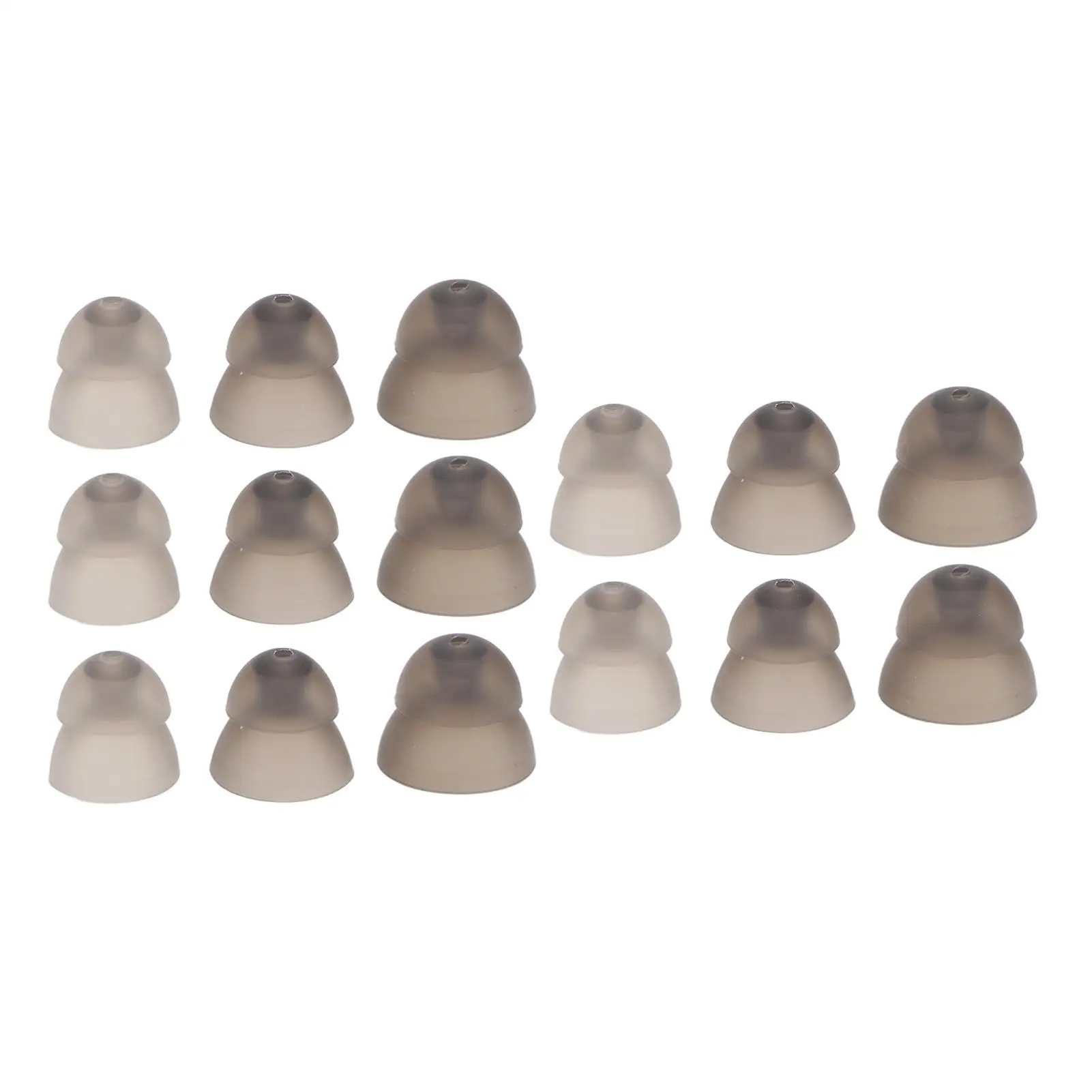 

15pcs Soft Silicone Hearing Amplifier Ear Plugs Reusable Anti Static Round Shape Earbuds S M L Sizes