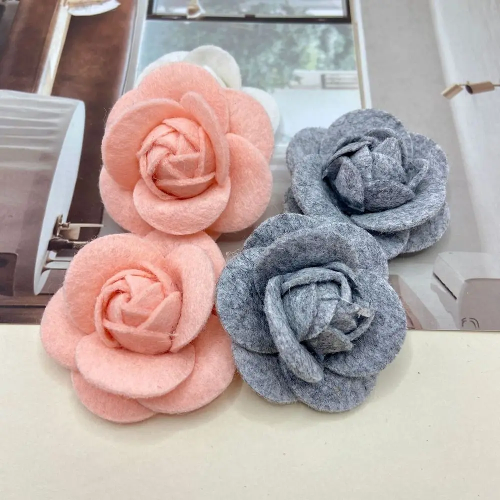 Fabric Handmade Accessories Camellia Flower Brooch Jeweley Gifts Colorful Retro Flower Pins Suit Sweater Coat lothing Decoration