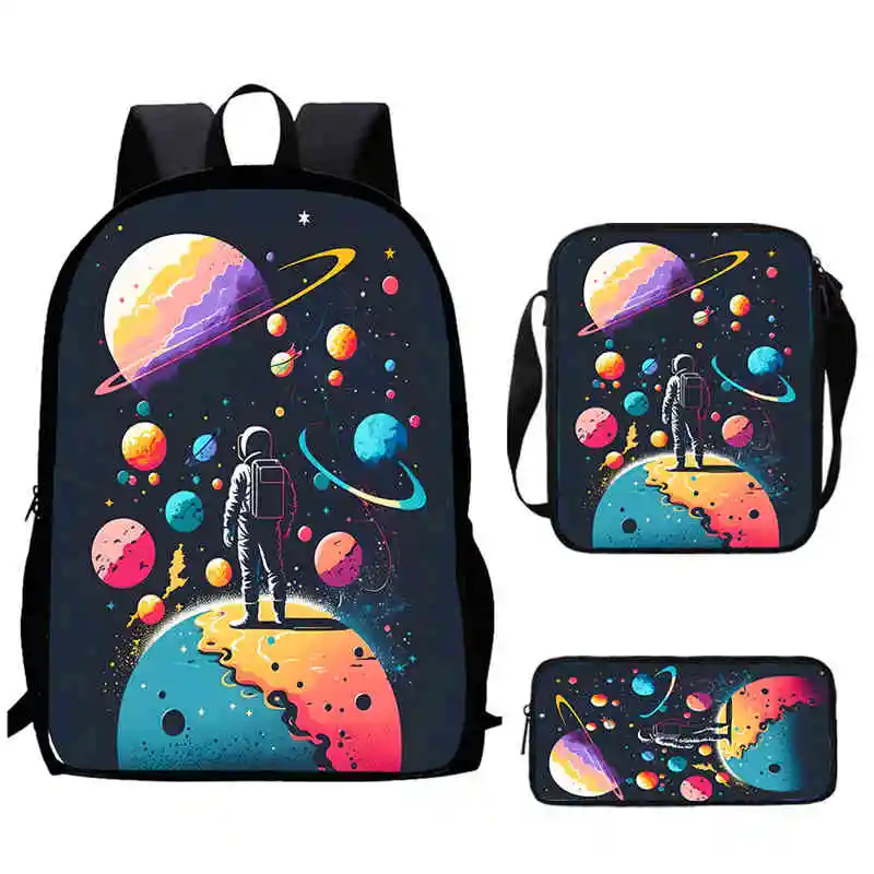 

Cartoon Starry Sky Child School Backpack With Shoulder Bags Pencil Bags For Kindergarten,Light Weight School Bags For Boys Girls