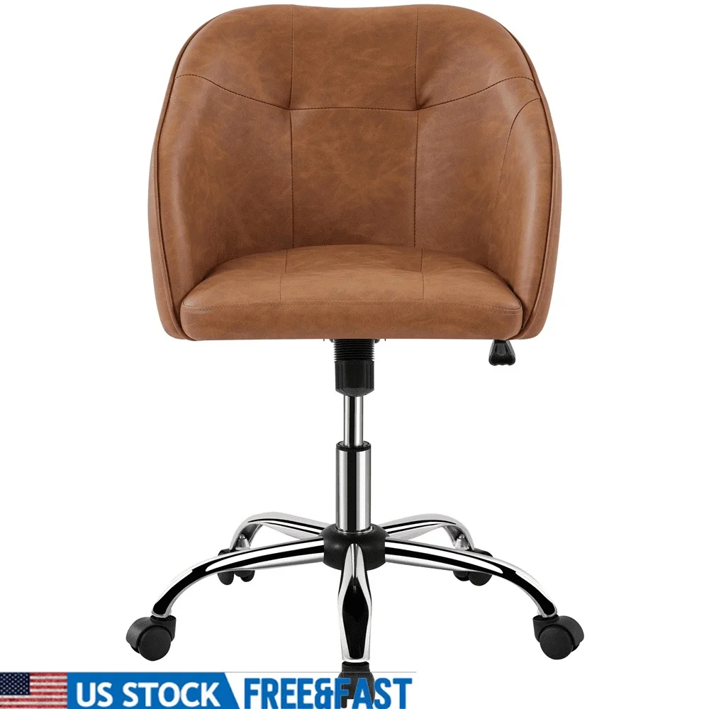 

Adjustable Swivel Velvet Desk Chair Comfortable Home Office Chair Ergonomic Design High Density Foam Easy Assembly Relaxation