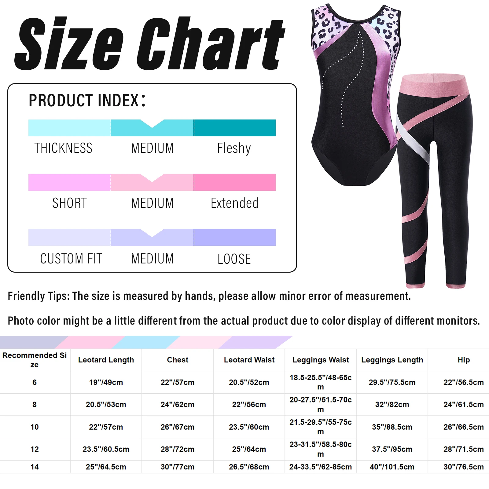 Kids Girls Sleeveless Rhinestones Ballet Dance Gymnastic Leotard with Legging Pants Outfit 2Pcs Printed Bodysuit Jumpsuit Set