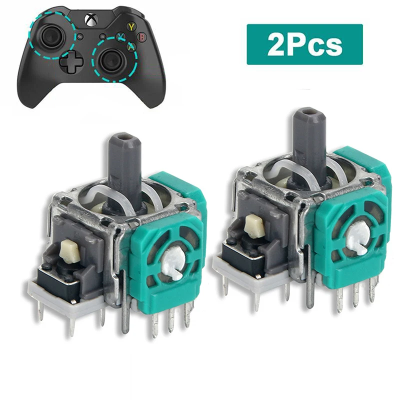 

2PCS Replacement 3D Analog Stick Sensor Module Thumb Stick For X box One Gamepad Dualshock Wireless Controller Joystick Axis