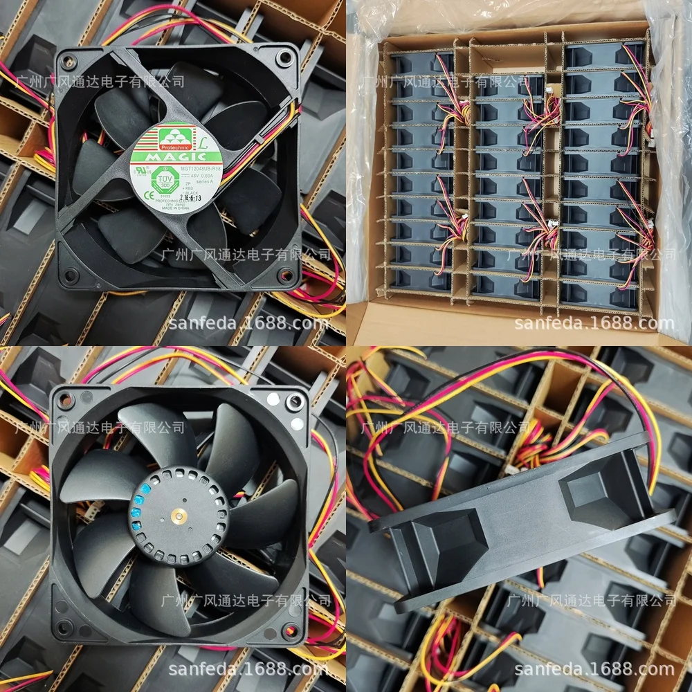 

48V 0.60A Server Inverter Fan for 12038 MGT12048UB-R38 Welding Machine Cooling Fan High Static Pressure DC Brushless Fan