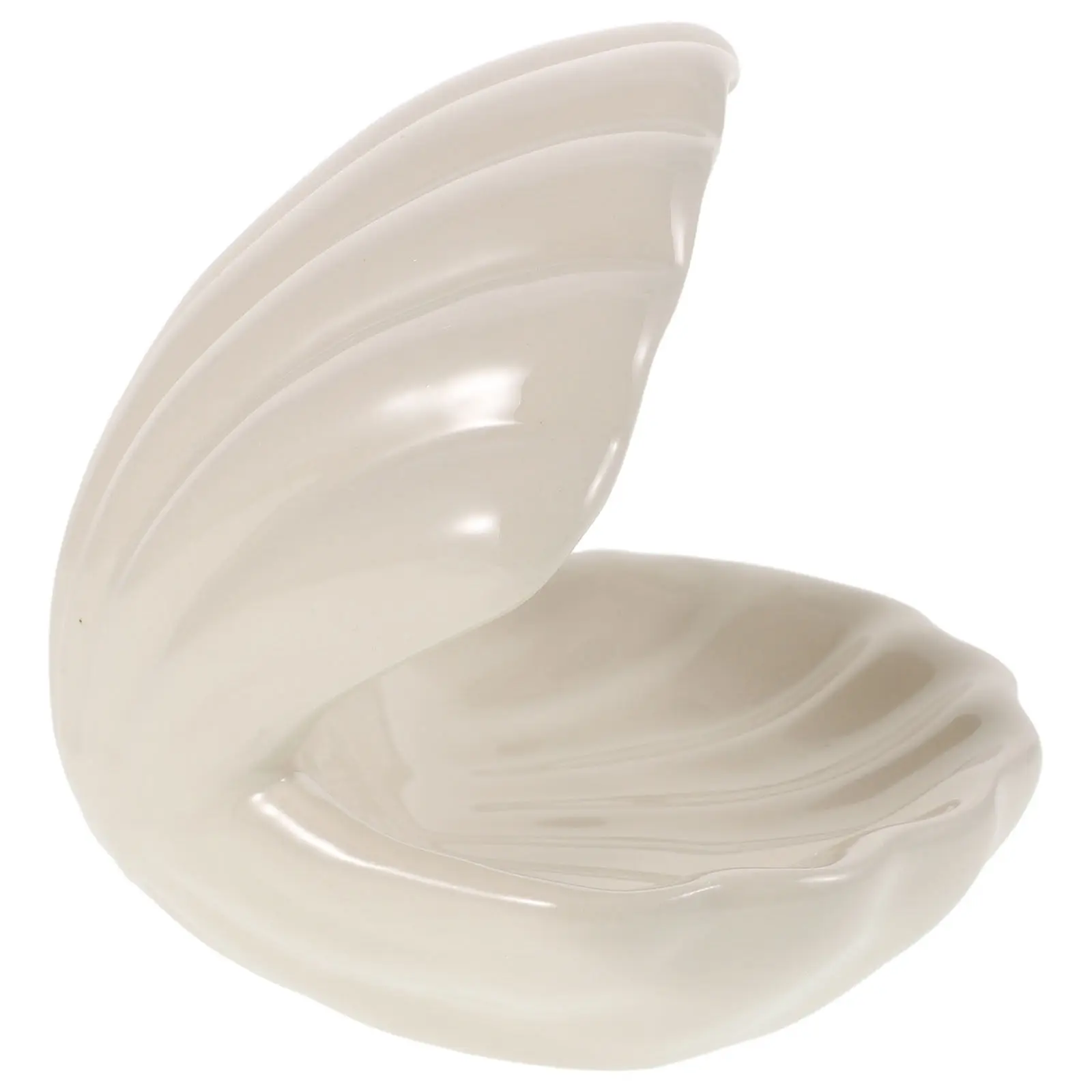 

Creative Seashell Jewelry Box Small Ceramic Organizer for Rings Earrings Decorative Vanity Tray Treasure Box for