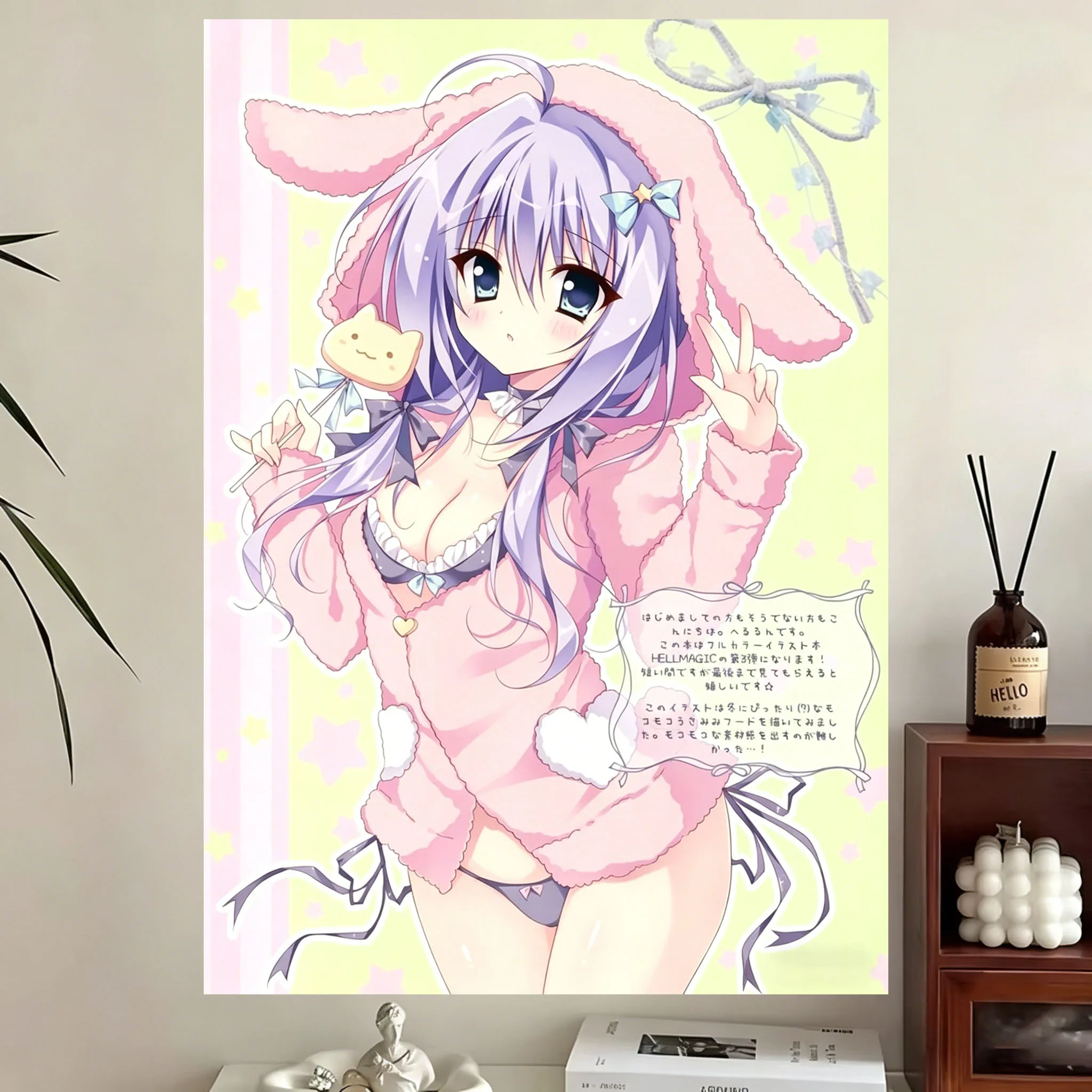 1 Stück Anime-Mädchen-Flaggen-Wandteppich, Date A Live Wandteppich, geeignet für Schlafzimmer, Wohnheim-Dekoration, Raumdekoration für den privaten Bereich, Geburtstagsgeschenk