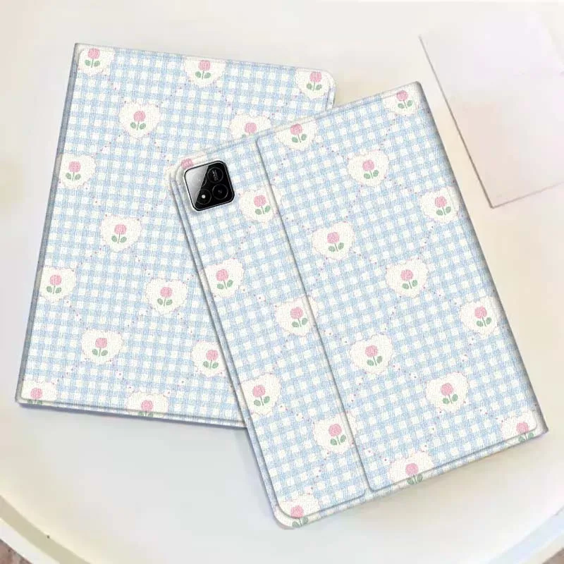 

Fashion sweet tulip heart For Xiaomi Redmi Mi Pad 2 4 5 6 6s 7 8 11 12.5 12.4 11.2 8.7 SE Pro Plus Max Cover Tablet Case