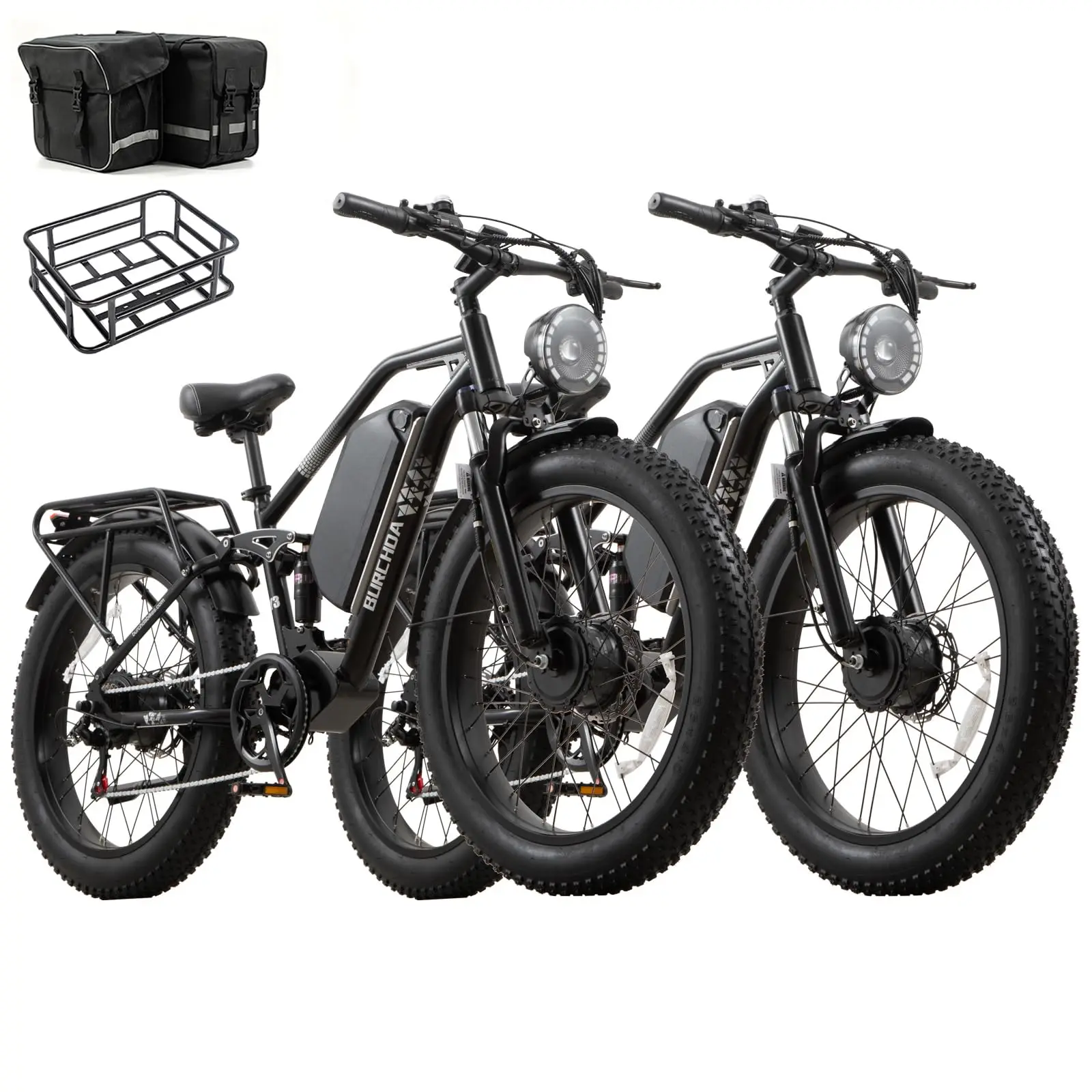 2026 Dual Motor Electric Bike for Adults AWD 5000W/3000W Peak 40 MPH/30 MPH E Dirt Bike, 52V/48V Removable Battery 65/80/150 Mil image 15