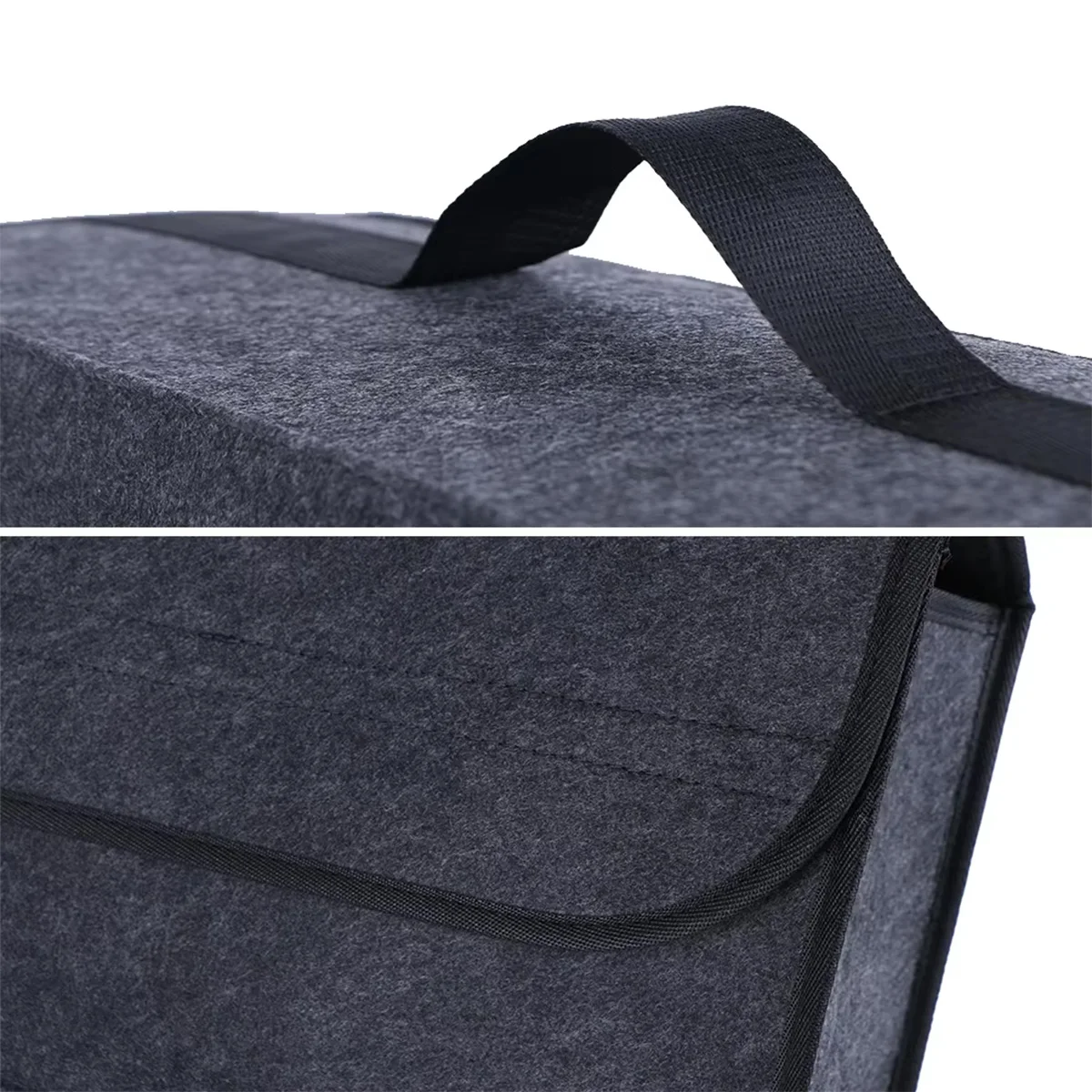 1 PC Dark Gray Anti Slip Storage Tools Towels Car Accessories Universal Foldable High-Quality Felt Box  Car Storage Felt Box