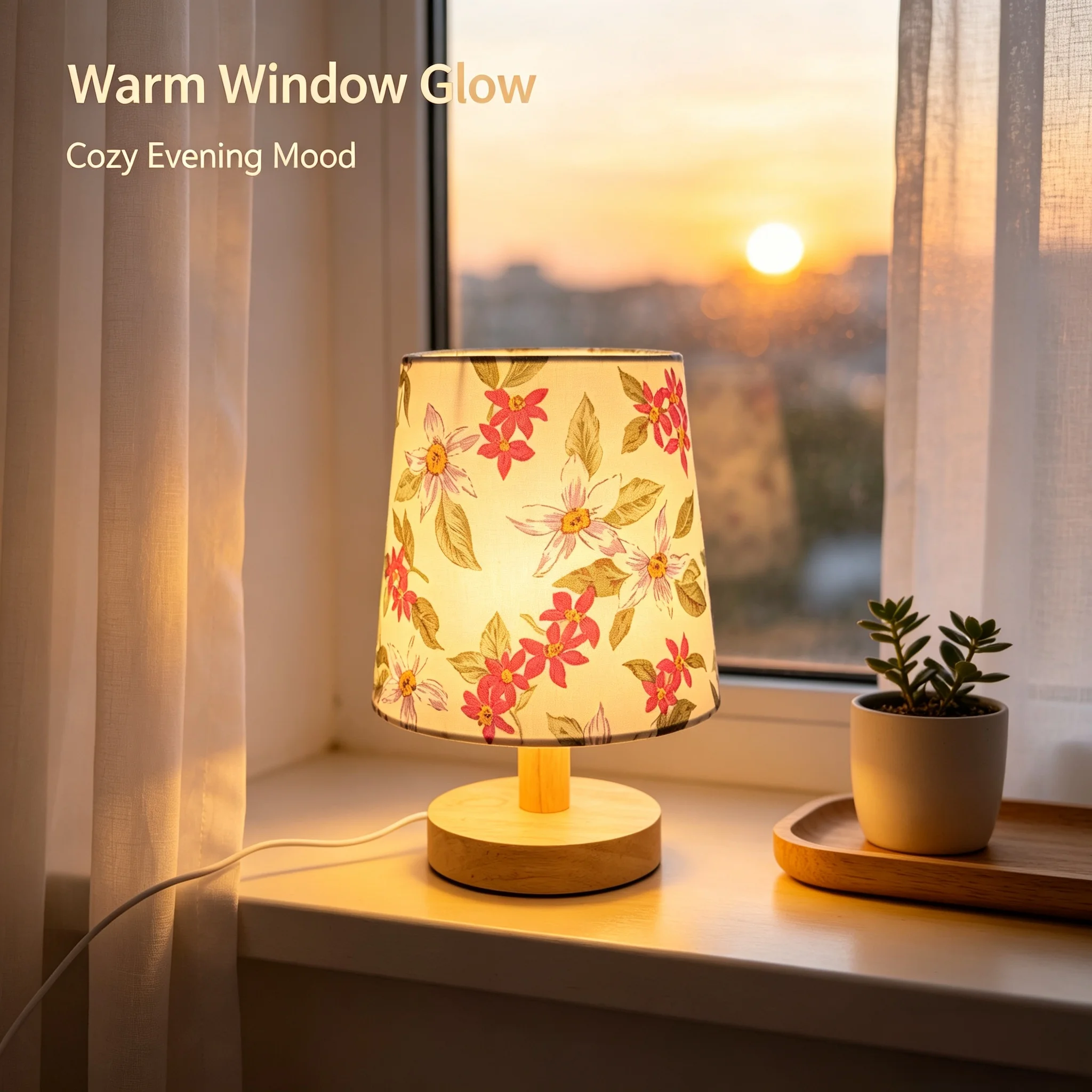 ￼ Table Lamp Bedside Lamp Chinese Bedroom Living Room Warm Simple Solid Wood Led Table Lamp