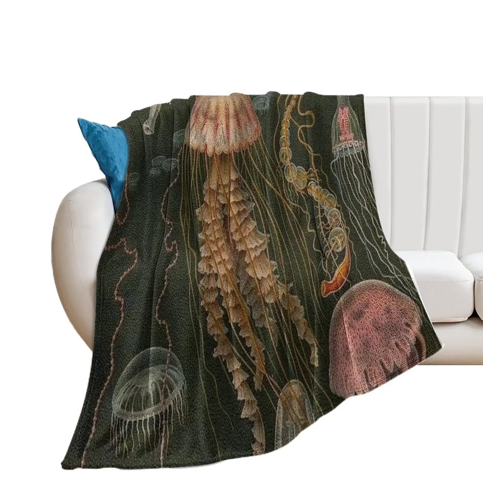 

Dark Jellyfish Poster Throw Blanket Luxury Heavy Sofa Blankets