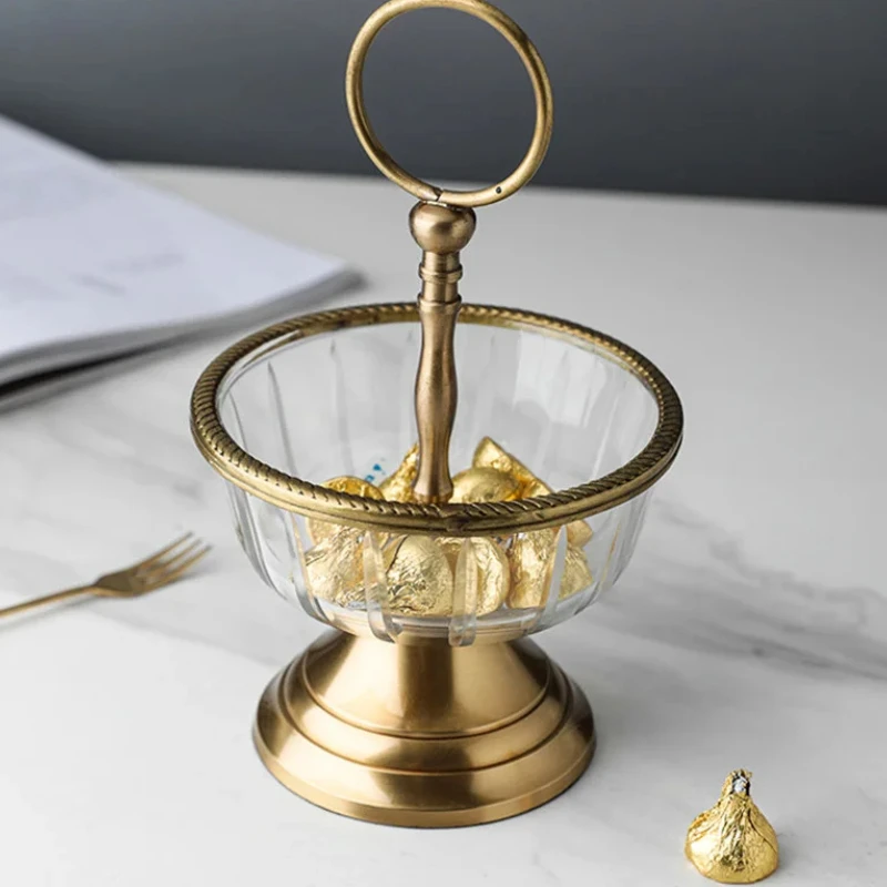 Brass & Glass Accessories: Fruit Bowl, Plate, Ashtray, Bucket, Pen Holder, Cake Stand, Dessert & Snack Bowls, Decorative Plate