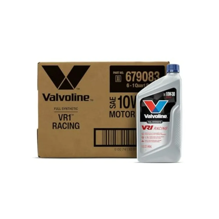 

Моторное масло VR1 Racing Synthetic SAE 10W-30, 1 QT, упаковка 6 шт., красное, высокопроизводительная защита двигателя для гонок и повседневного использования