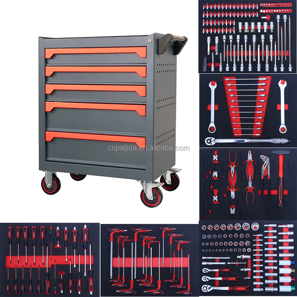 

Промышленный стальной инструментальный шкаф с 7 выдвижными ящиками, на колесах, с замком, OEM, грузоподъемность 300 кг, для гаража и мастерской