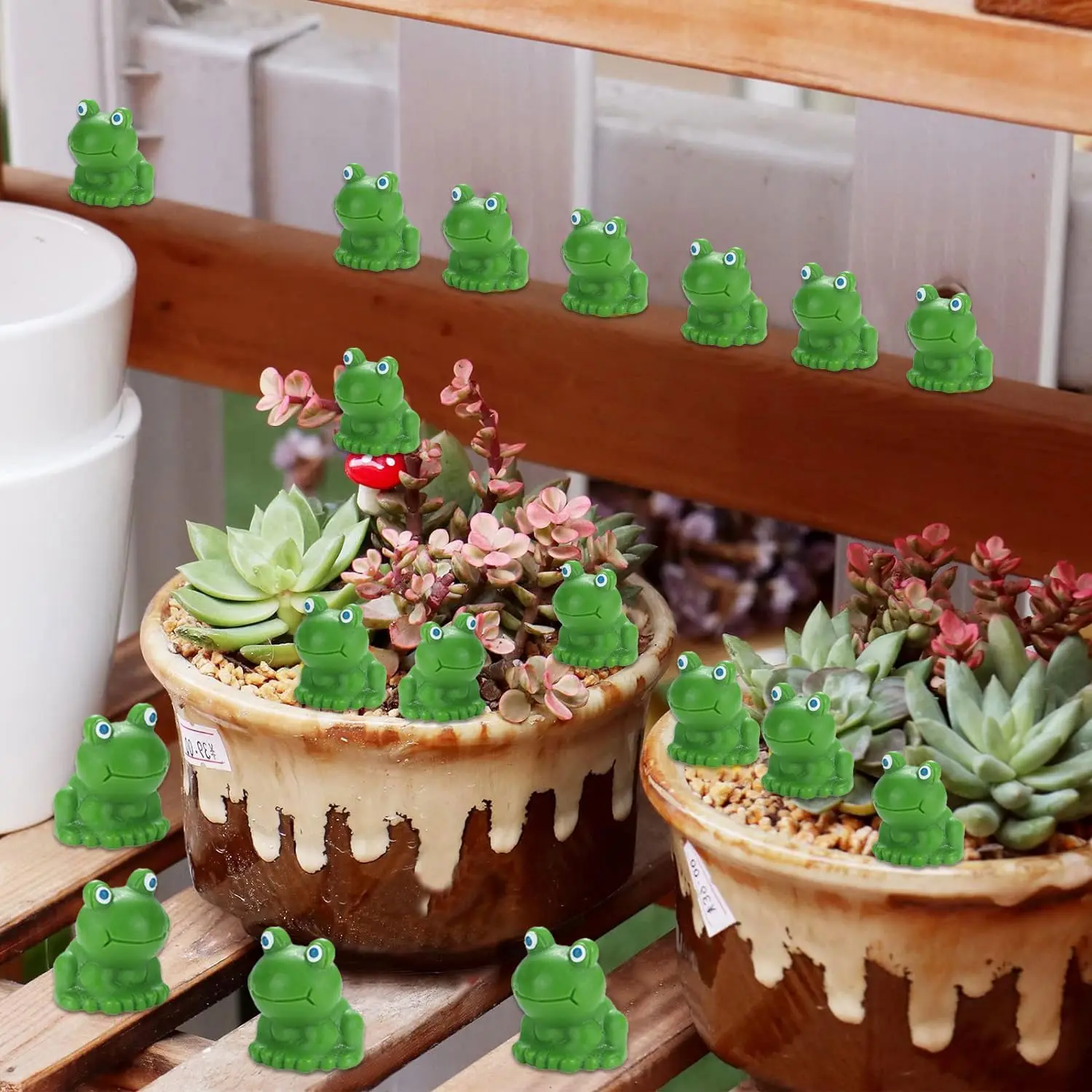 Lot De 50 Mini Grenouilles En Résine – Figurines Vertes, 1,45 X 1,2 X 0,9 Cm, Pour Décoration Et Artisanat