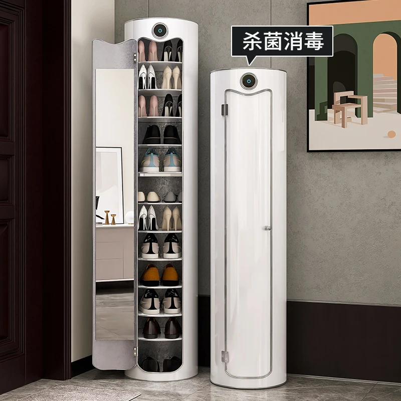 Rotating shoe cabinet, 360 intelligent sterilization and disinfection column vertical at home entrance