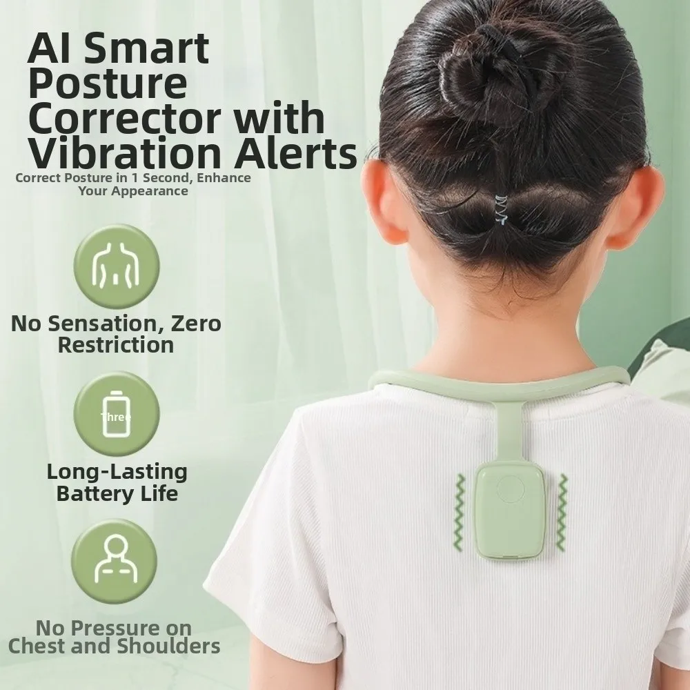 Chest Support Posture Correction Device Neck Shaking Anti-Myopia Design Hunchback Correction Device Vibration Reminder