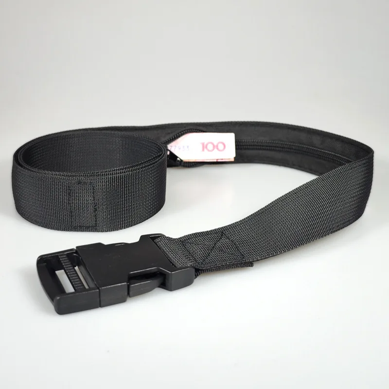 Lightweight Travel Hidden Cash Belt Outdoor Anti Theft Thin Waist Belt Strap Belt Waist Packs Wallet Hiding Money Belt