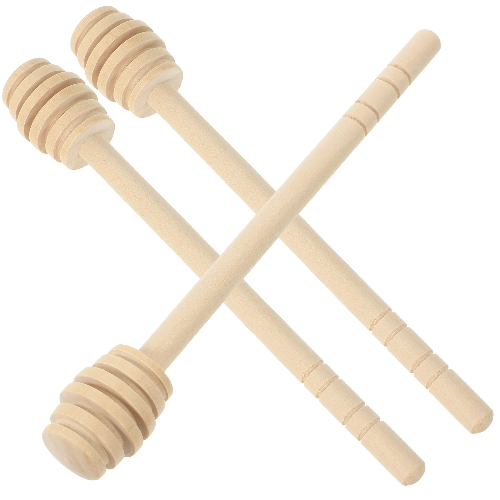 

3 Pcs Honey Stirrer Wooden Stirrers Pot Sticks Dippers Mixing Rods Accessory Drink
