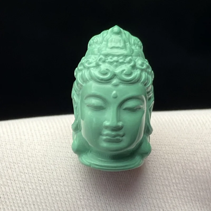 High Porcelain Yajiaoshan Material Turquoise 10x16mm Guanyin Back Cloud Bracelet Necklace Accessories