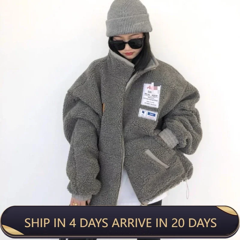 

Lamb Wool Coat Women's Fleece Double Sided Thick Cotton Clothing Autumn Winter 2024 Women's New Top