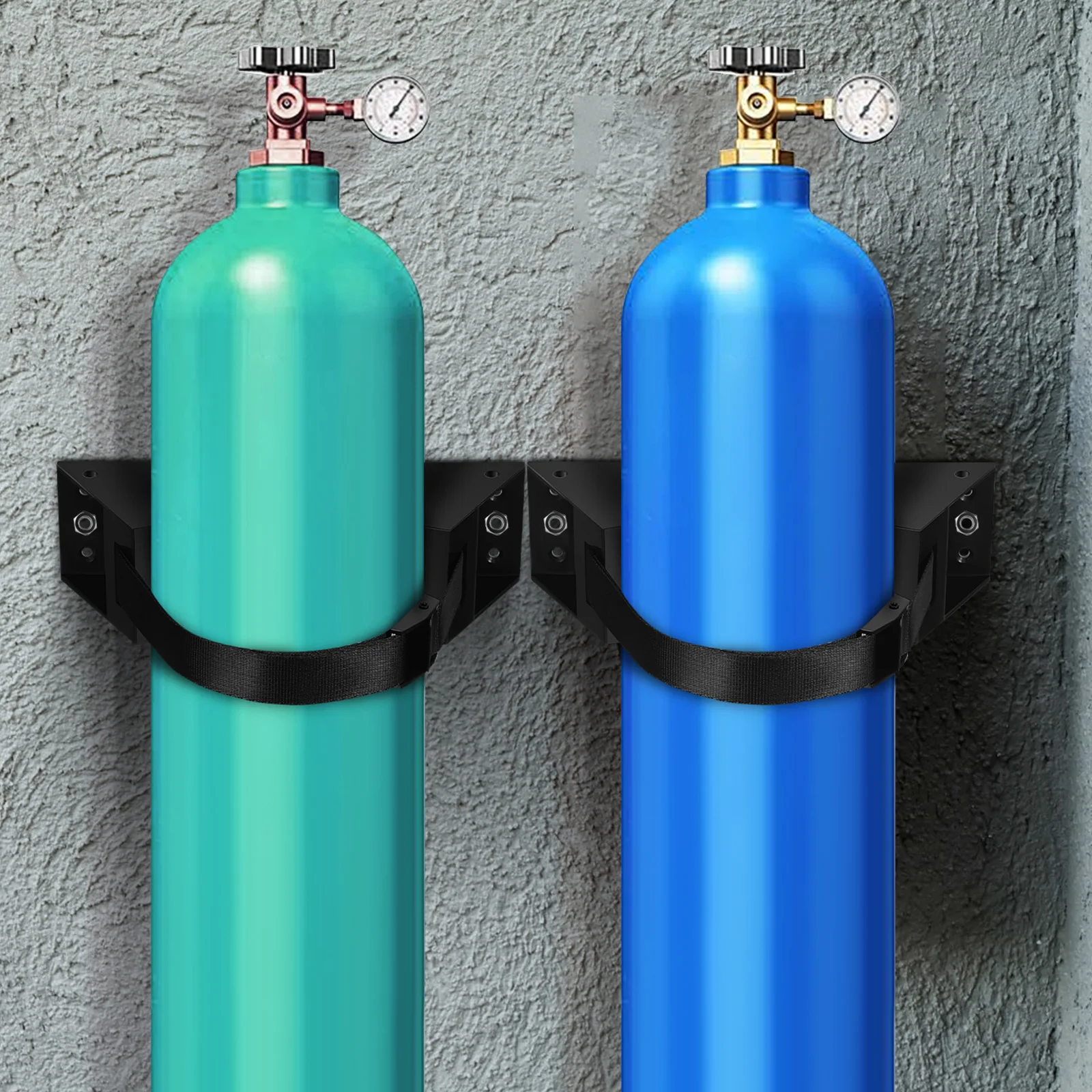 

Gas Cylinder Holder Wall Bracket Plastic Iron Secure Stable 40L Propane Tank Strap Welding Gas Bottle Mount Propane Tank Mount