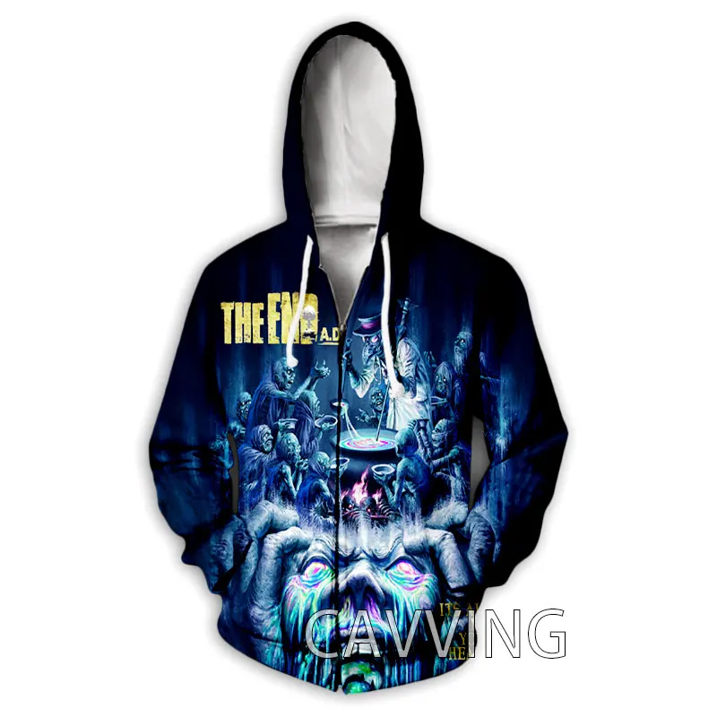 CAVVING 3D Printed  THE END A.D. Band   Zipper Hoodies Zip Hooded Sweatshirt Harajuku Hoodie Sweatshirt for Men/women