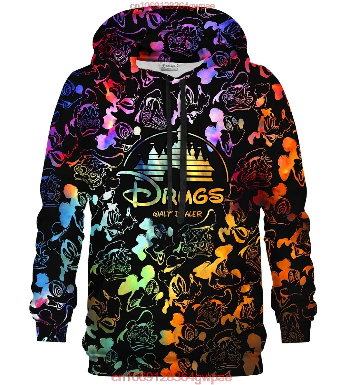 Drugs Walt Dealer Disney 3d Logo Hoodie Oversized Mode Rits Hoodie Mannen Sweatshirt En Vrouwen Hoodie