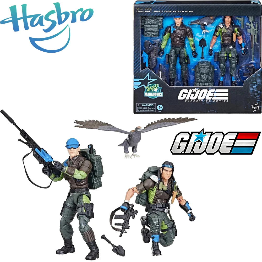 In Stock Original Hasbro G.I. Joe Classified Series #128 Mad Marauders Low-Light, Spirit Iron-Knife & Niyol Collectible Figures