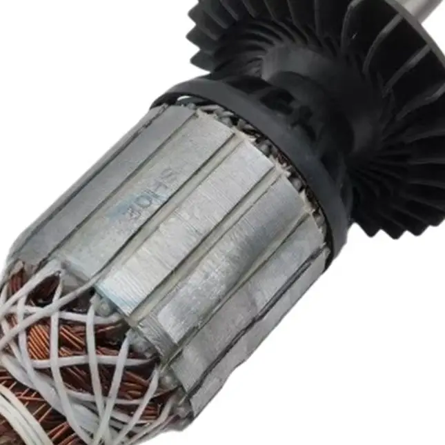 Copper Conductor Rotor Armature Replacement for D28490 D28491 Angle Grinder Models Matching Factory Specifications