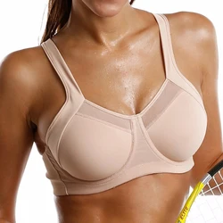 Reggiseno sportivo per donna Push Up Active Bralette Solid Underwire Full Cup reggiseno Lingerie da allenamento femminile 34 36 38 40 42 B C D DD