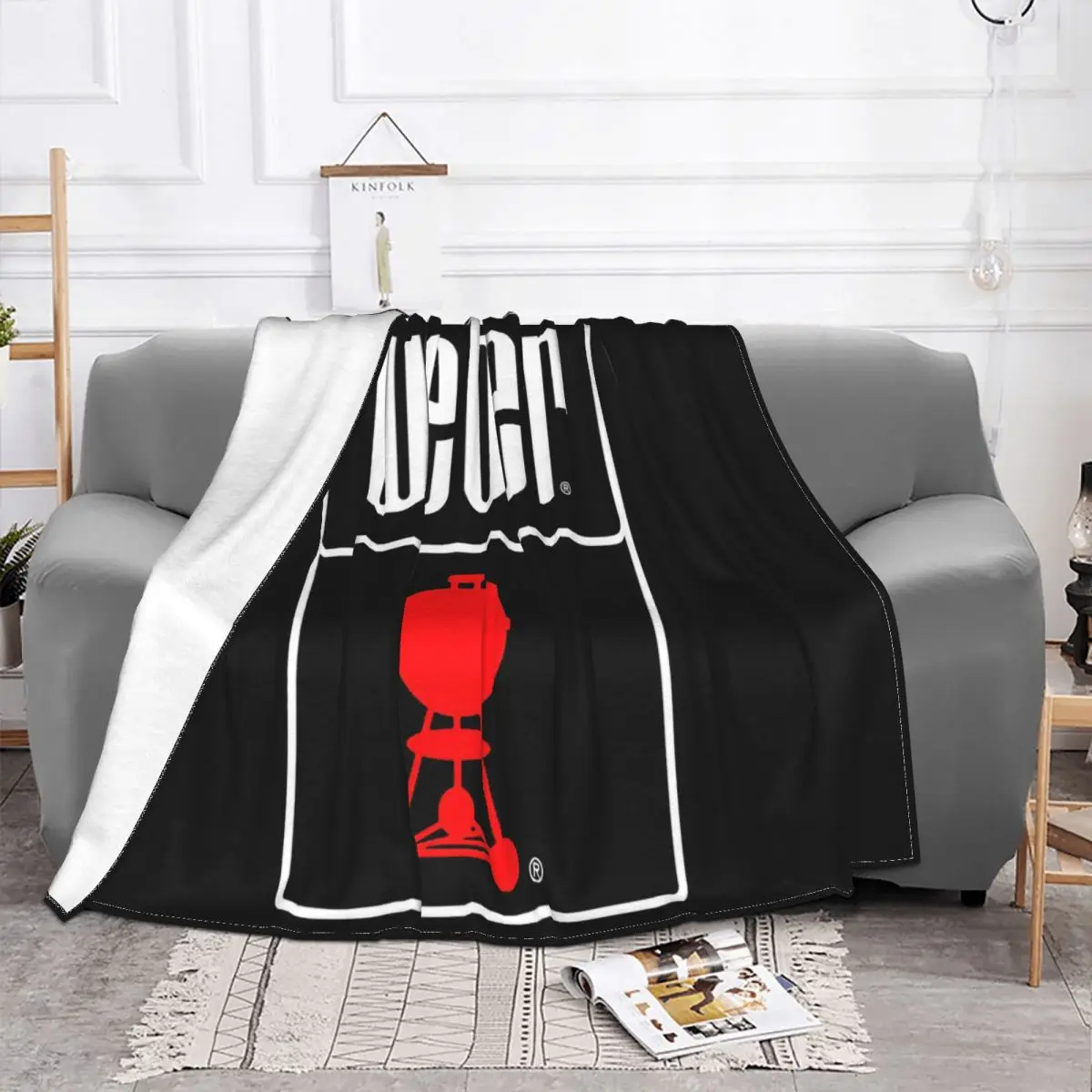 New Popular Weber Bbq Grill Jenn Air Broil King Mens Black Size S 3Xl Colour Throw Blanket