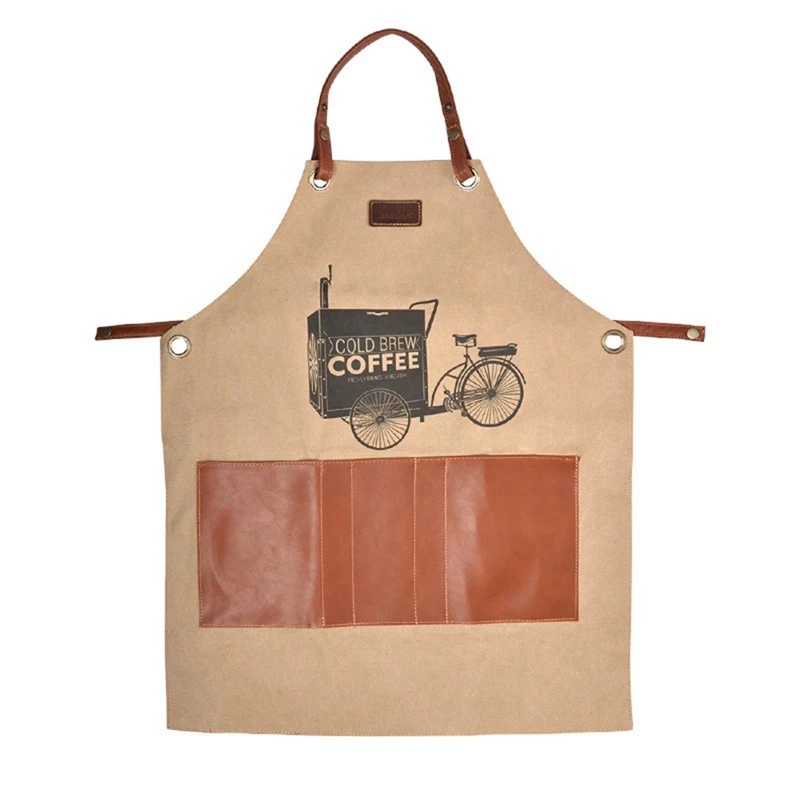 

Модные фартуки для женщин и мужчин, рабочие фартуки, фартуки для женщин и мужчин, кофейные аксессуары