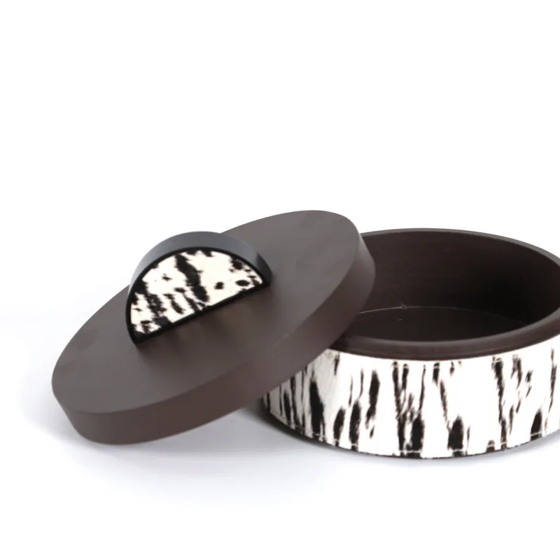 صندوق تخزين خزان ديكور خشبي إيطالي بسيط لغرفة الشاي وديكور منزلي لسطح المكتب