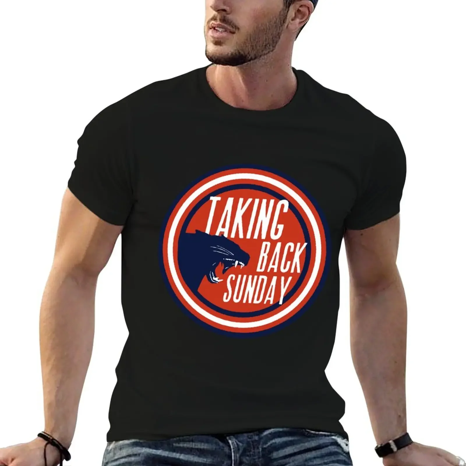Taking Sunday Sticker T-Shirt anime figures shirts graphic tee mens workout shirts