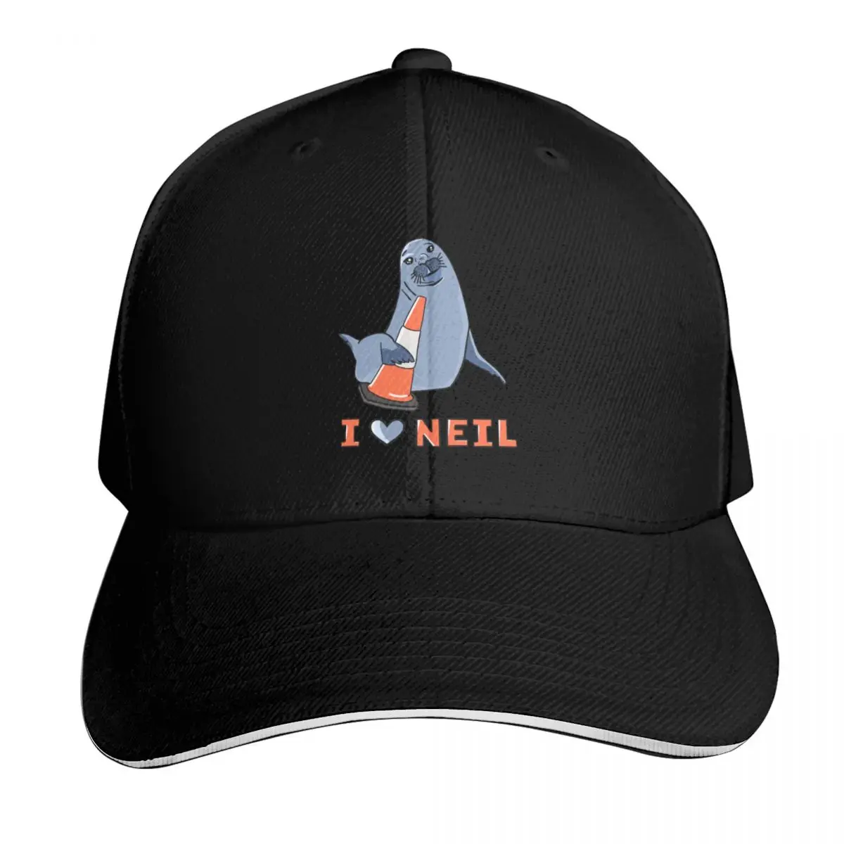 I Love Neil the Seal Baseball Cap custom caps beach hat western Hat Fishing cap Men's Women's