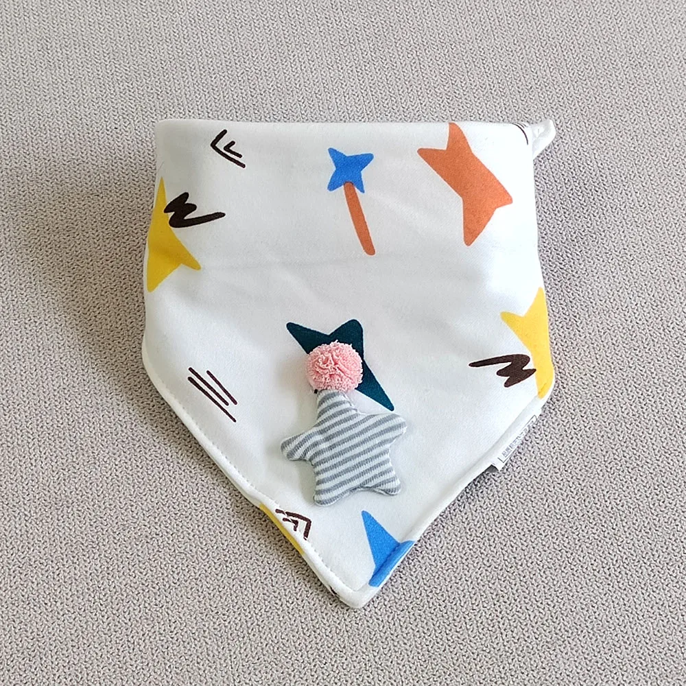 Baberos de algodón de alta calidad para bebé, Bandana triangular para niños y niñas, toalla de Saliva para dentición, accesorios para comer