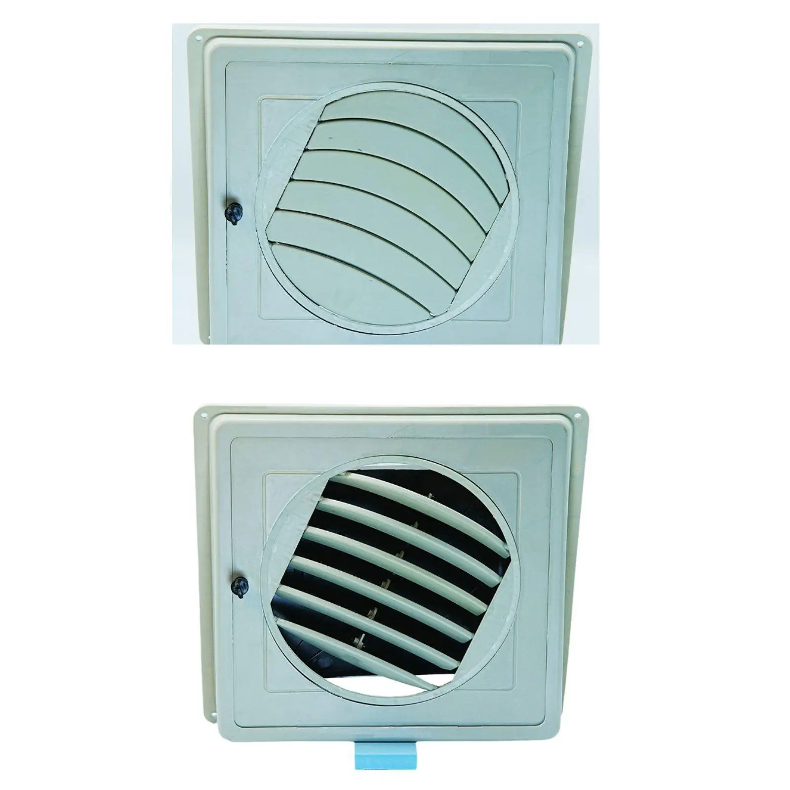 Air Vent Grille PP Gray Easy Installation Deflector Air Conditioning Vent Cover for Home Office School Mall