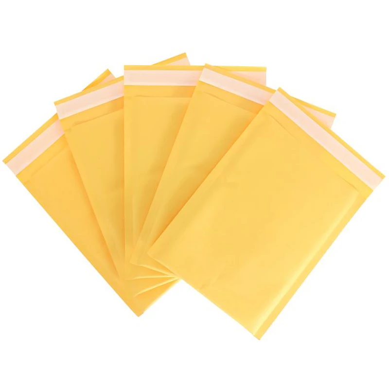 50 pçs/lote papel kraft bolha envelopes sacos mailers acolchoado envio envelope com sacos de embalagem bolha sacos de armazenamento de correio