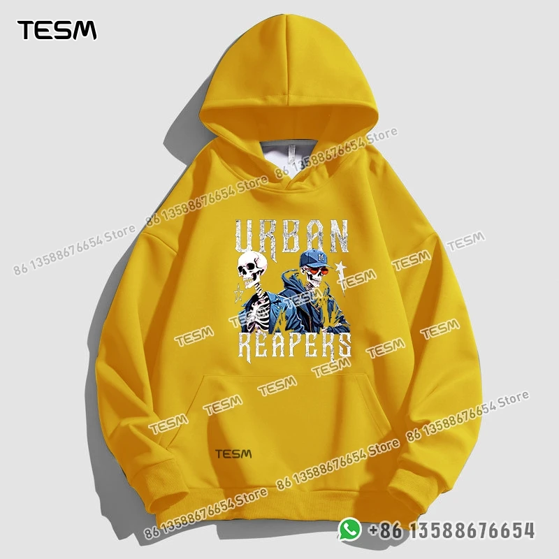 

TESM Men Women Hoodie Street Style Patterns Trendy Sweatshirt Parent-child Sports Top Party Pullover Long - Sleeves