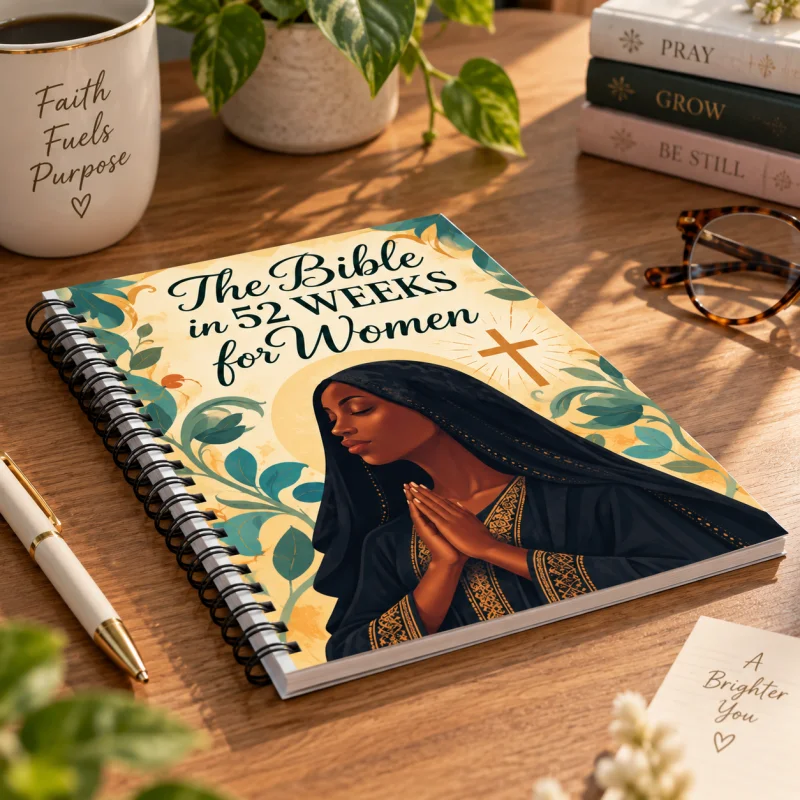 Women Faith Reflection Journal A5 Spiral Prayer The Bible Notebook 52 Week Scripture Study Devotional Study Guide Gift New