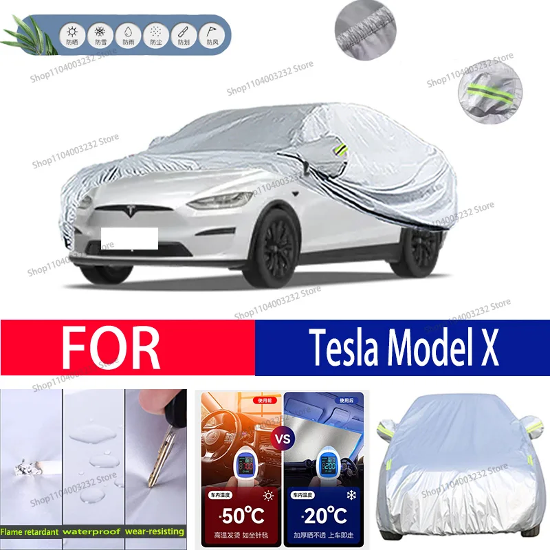 

For Tesla Model X Car clothing sun protection snow prevention antifreeze car protective cover auto cover