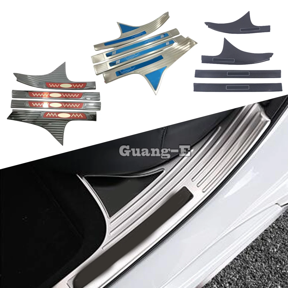 

Car Stainless Steel Pedal Door Sill Scuff Plate Cover For Honda Accord 10th 2018 2019 2020 2021 2022 2023 Inner Threshold