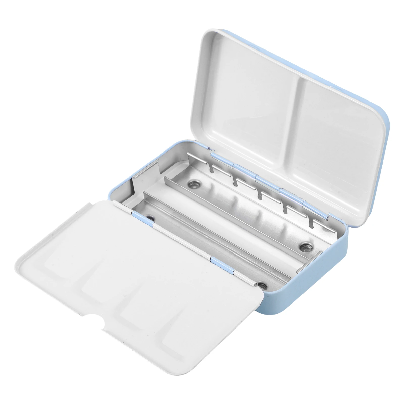 

Watercolor Paint Box Empty Tin Can Case Portable Metal Container Palette Travel