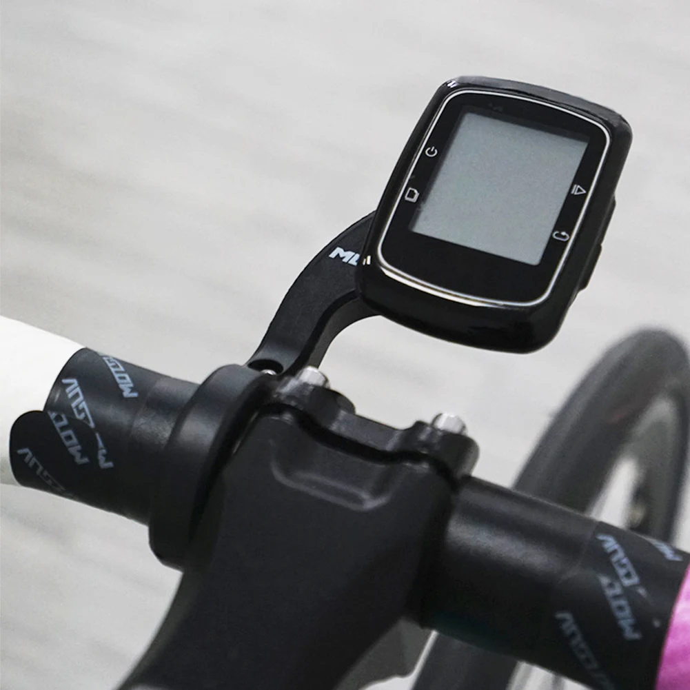 Aluminium Alloy Bike Computer Mount Adjustable Bike Handlebar Computer Mount Extension Computer Mount for Garmin/Bryton/Wahoo