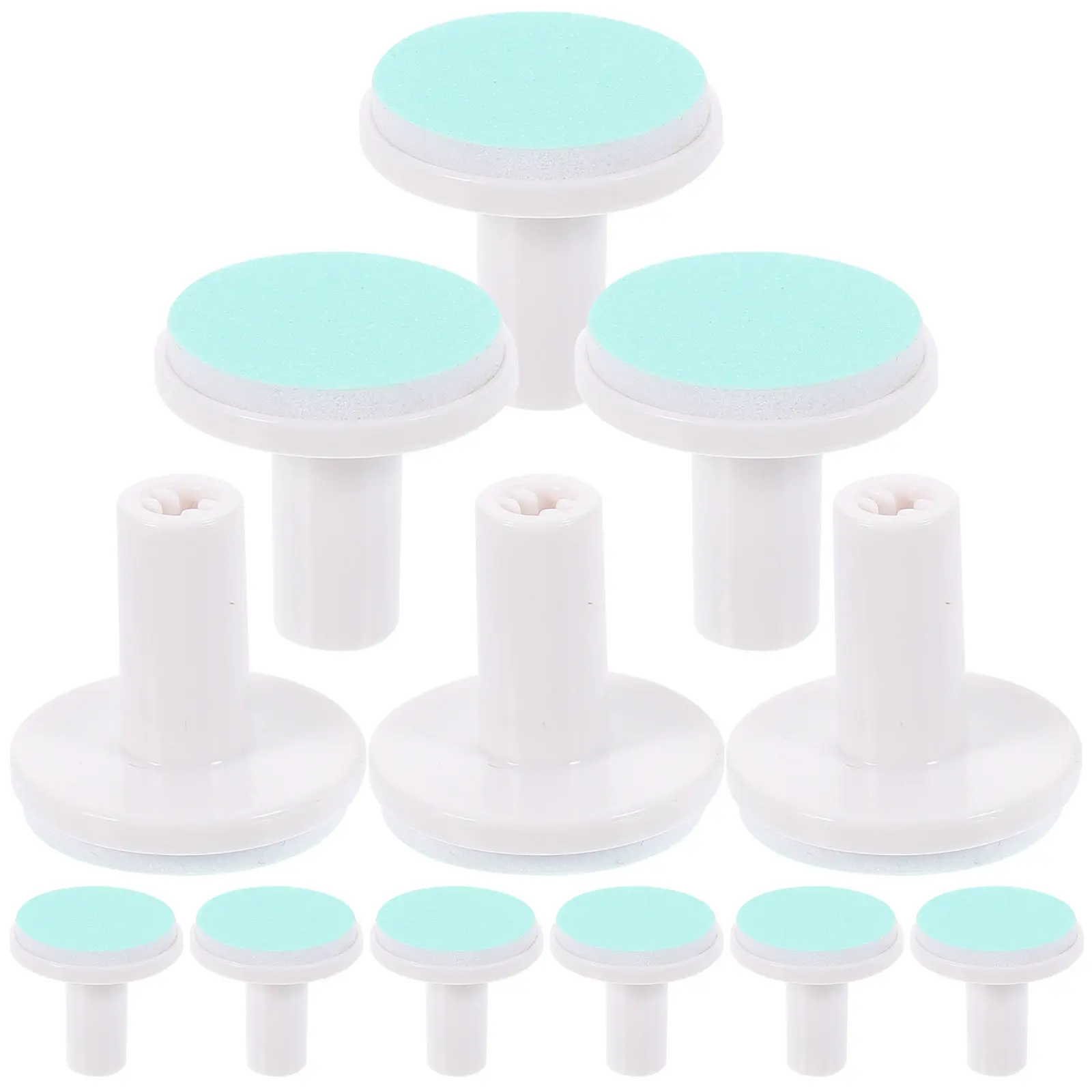 

Набор из 12 сменных насадок для детской электрической пилки для ногтей: мягкие шлифовальные головки, безопасные запчасти для триммера, инструменты для ухода за ногтями младенцев