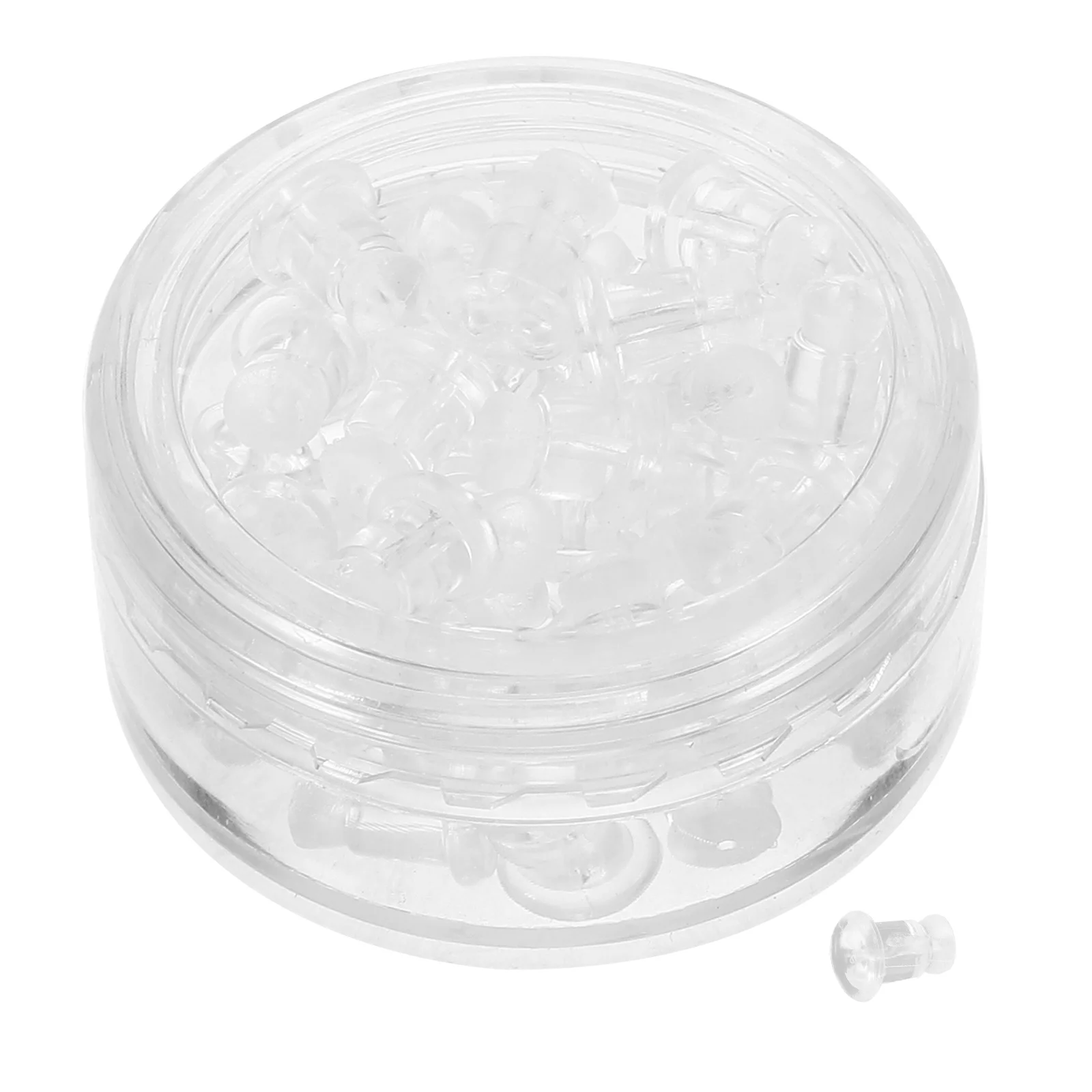 

Earring Rubber Plug Backs for Women Heavy Stopper Earplugs Locking Plastic Studs Cap Miss Jewelry Accessories Simple Style
